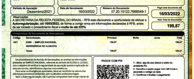 Golpe com guia falsa do Simples Nacional